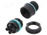 Connector: AC supply; screw terminal; female; TH387; 17.5A; 500V TECHNO