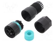Connector: AC supply; screw terminal; male; TH387; 17.5A; 450V TECHNO