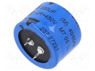 Capacitor: electrolytic; SNAP-IN; 220uF; 450VDC; Ø35x25mm; ±20% VISHAY