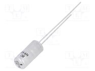 Capacitor: electrolytic; THT; 22uF; 50VDC; Ø5x11mm; Pitch: 2.5mm VISHAY