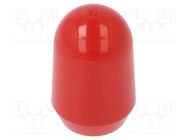 Cap; push-in; Mat: PVC; Body: red; Illumin: none; MTG KNITTER-SWITCH