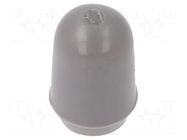 Cap; MTG; push-in; PVC; Body: grey; Illumin: none KNITTER-SWITCH