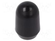 Cap; MTG; push-in; PVC; Body: black; Illumin: none KNITTER-SWITCH