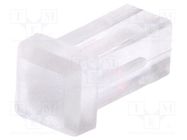 Fiber for LED; square; 3.2x3.2mm; Front: flat; straight MENTOR