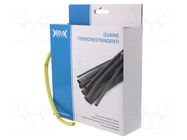 Heat shrink sleeve; glueless; 2: 1; 6.4mm; L: 9m; yellow-green BM GROUP