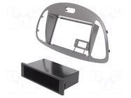 Radio frame; Hyundai; 2 DIN; silver PER.PIC.