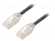 Patch cord; RJ45 plug,both sides; F/UTP,TX6A-28™; 6a; wire; Cu; 5m PANDUIT