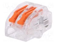 Quick splice; 32A; 450V; for cable; spring clamp; 0.2÷4mm2; ways: 1 SIMET