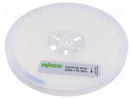 Markers for rail connectors; 11mm; 50m; snap fastener WAGO