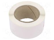 Label; 6mm; 15mm; white; self-adhesive; -40÷150°C WAGO