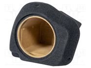 Car loudspeaker enclosure; MDF; black melange; textil; 250mm BASSER