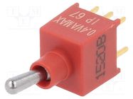 Switch: toggle; Pos: 2; DPDT; ON-ON; 0.4A/20VDC; Leads: flat pin; TST KNITTER-SWITCH