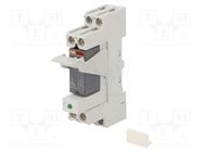 Relay: interface; DPDT; Ucoil: 24VAC; for DIN rail mounting ABB