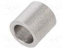Spacer sleeve; 12mm; cylindrical; stainless steel; Out.diam: 12mm DREMEC