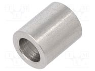 Spacer sleeve; 12mm; cylindrical; stainless steel; Out.diam: 10mm DREMEC