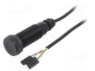 Sensor: distance; laser; UART; 6÷36VDC; Dim: 21.5x21x8mm; 36.5° DFROBOT