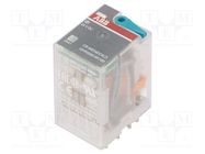 Relay: electromagnetic; 4PDT; Ucoil: 24VDC; Icontacts max: 6A ABB