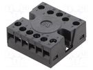 Relays accessories: socket; PIN: 11; on panel CROUZET