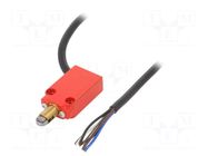 Limit switch; metal roller Ø10mm; NO + NC; 10A; max.250VAC; lead CROUZET