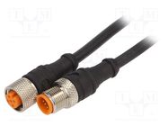 Connection lead; M12; PIN: 5; 5m; plug; 60VAC; 4A; 1200; -25÷80°C LUTRONIC