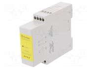 Module: safety relay; Usup: 230VAC; OUT: 2; for DIN rail mounting FINDER
