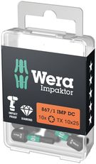 867/1 IMP DC TORX® DIY Impaktor bits, 10 x TX 10x25, Wera