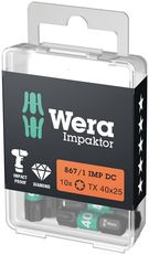 867/1 IMP DC TORX® DIY Impaktor bits, 10 x TX 40x25, Wera