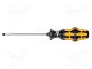 Screwdriver; slot; for impact,assisted with a key; 9,0x1,6mm WERA