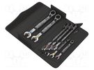 Wrenches set; combination spanner,with ratchet; Joker 6001 WERA
