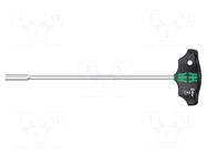 Screwdriver; 6-angles socket; HEX 5mm; Blade length: 230mm WERA