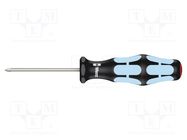 Screwdriver; Phillips; PH0; Blade length: 60mm; Overall len: 141mm WERA