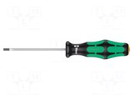 Screwdriver: standard; slot; 3x0.5mm; Blade length: 80mm WERA