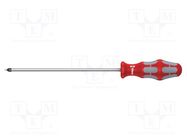 Screwdriver; square; #2; Blade length: 200mm; Overall len: 305mm WERA