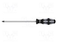 Screwdriver; square; #4; Blade length: 200mm; Overall len: 312mm WERA