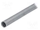 Protective tube; Size: 25; zinc-plated steel,galvanised steel HELLERMANNTYTON