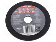 Grinding wheel; Ø: 125mm; flat,with rasp; wood; 22.23mm PROLINE