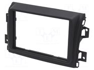 Radio frame; Fiat; 2 DIN; matt black 4CARMEDIA