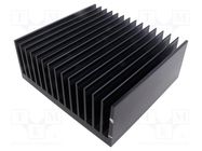 Heatsink: extruded; grilled; black; L: 200mm; W: 215mm; H: 75.5mm SEIFERT ELECTRONIC