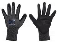 Protective gloves; Size: 11,XXL; grey; steel wire,HPPE,polyester WONDER GRIP