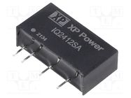 Converter: DC/DC; 1W; Uin: 24V; Uout: 12VDC; Iout: 83mA; SIP; 85kHz XP POWER