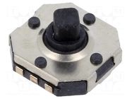 Microswitch TACT; SPST-NO; Pos: 2; 0.05A/12VDC; SMD; none; 1.6N KNITTER-SWITCH