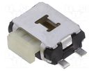 Microswitch TACT; SPST-NO; Pos: 2; 0.05A/12VDC; SMT; 1.57N; 1mm E-SWITCH