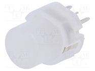 Switch: push-button; Pos: 2; SPST-NO; 0.01A/35VDC; LED; red; THT C&K
