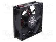 Fan: DC; axial; 24VDC; 80x80x25mm; 44.4m3/h; 19dBA; ball; 2000rpm PANASONIC