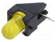 LED; in housing; 5mm; No.of diodes: 1; yellow; 20mA; 60°; 15÷30mcd MENTOR