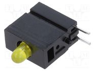 LED; in housing; 2.8mm; No.of diodes: 1; yellow; 20mA; 60°; 10÷20mcd MENTOR