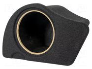 Car loudspeaker enclosure; MDF; black melange; 250mm; Audi; 17l BASSER