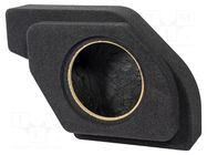 Car loudspeaker enclosure; MDF; black melange; 250mm; Ford; 18l BASSER