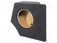 Car loudspeaker enclosure; MDF; black melange; 250mm; VW; 15l BASSER