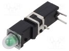LED; in housing; green; 3.9mm; No.of diodes: 1; 2mA; 60°; 1÷5mcd MENTOR